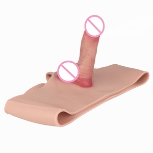 OS-ADLK5200 Realistic Hollow Penis Sleeves Strap on <b>Dildo</b> Silicone Wearable Panties Transgender Briefs Panty Adult Men Toys - Product Image 5