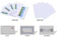 Carte plastique UHF blanche imprimable de haute qualité 860-960mhz carte RFID vierge en PVC longue portée pour Auto Spa