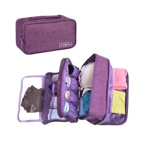 Bolsa de almacenamiento de ropa interior de viaje Beilian, organizador portátil rectangular para sujetador y bragas, uso en armario, color violeta RH901 - Product Image 4