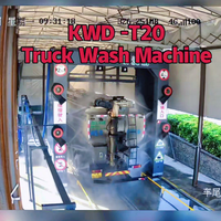 Équipement de lavage de voitures à structure renforcée durable et économe en eau, machine de lavage de bus pour grands camions et conteneurs