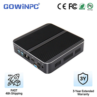 Mini-ordinateur industriel compact Intel Core i5-1235U, graphismes Iris Xe, double LAN, 2*M.2 NVMe, sans ventilateur, en aluminium, pour affichage numérique