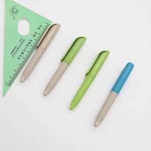 Bolígrafo Ecológico y Duradero de Paja de Trigo con Logotipo Personalizado para Regalos Promocionales, Uso Escolar y Papelería - Product Image 3