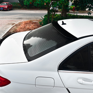 Mercedes-Benz Rear Spoiler Carbon Fiber Texture ABS <b>Trunk</b> Wing For C-Class W204 2008-2014 - Product Image 3