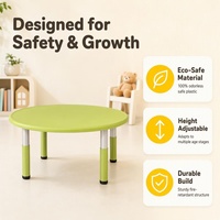 Bureaux d'école en plastique modernes, confortables, ignifuges, durables, à hauteur réglable, table d'activités collaboratives pour la maternelle, bureau à domicile