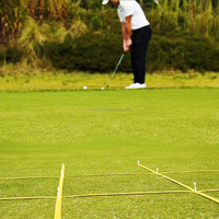 SwingPerfect Golf Putting Chipping 9 Zona Tic Tac Toe Target Grid 1.5m PVC Alat Bantu Latihan Kontrol Jarak Set Latihan