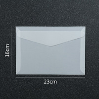 Anpassbarer transparenter Transparentpapier-Umschlag aufkleber versand bereit Einladungs-und Grußkarten verpackung mit Logo