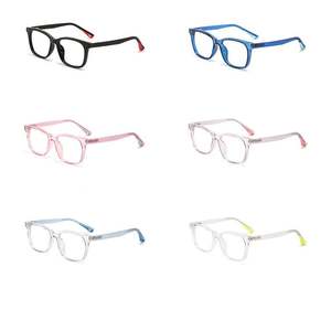 Gafas de Sol Transparentes Flexibles TR90 para Niños y Niñas, Modelo 2025, con Logotipo Personalizado, Gafas Ópticas Cuadradas Anti Luz Azul - Product Image 6