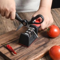 Aiguiseur d'outils manuel multifonctionnel pour la cuisine à domicile, fonctionnement manuel avec tête de meulage amovible en plastique