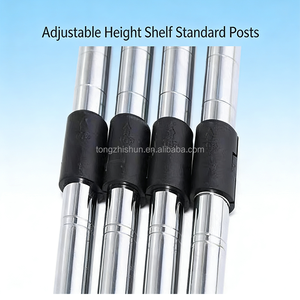 Scaffale di Stoccaggio a 4 Ripiani in Acciaio al Carbonio Cromato, 75kg, Mobile, Regolabile, Resistente, per Bagno, Balcone, Soggiorno, <span class=keywords><strong>Cucina</strong></span> - Product Image 5