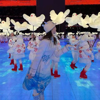 Colombe de la paix gonflée, grande colombe remplie d'air pour les célébrations de la paix, les festivals et les événements