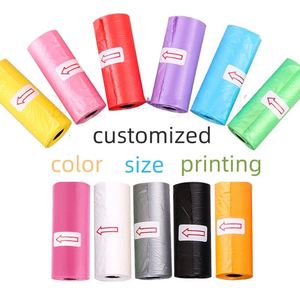 Customized Label Pet Poop Waste Disposal Bag Biodegradable <b>Compostable</b> Degradable Dog Poop Poo Pop Bag Garbage Poop Bag for Dog - Product Image 1