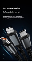 100w 3-en-1 LED affichage câble de charge rapide Usb Type C Micro chargeur câble tressé affichage puissance pour téléphone Android Samsung