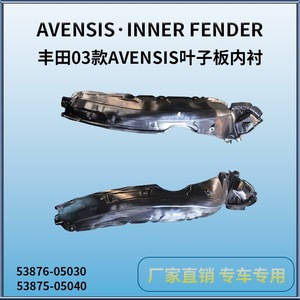 Guardabarros Delanteros de Plástico Negro para Toyota Avensis 2003-2006, Pieza de Repuesto - Product Image 3