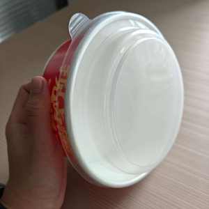 Xiamen jetable en plastique Transparent clair dôme couvercles tasse translucide plat couvercle bouchon de bouteille <span class=keywords><strong>PP</strong></span> PET alimentaire conteneur salade fermetures - Product Image 6