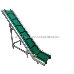 Cinta Transportadora Inclinada Personalizada para Clasificación de Frutas, PVC Verde, Capacidad de Carga de 300 kg, Antiestática, de 2 Capas - Product Image 1