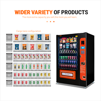 Distributeur automatique intelligent XY 2026 pour snacks et boissons avec paiement sans espèces Nayax, certifié CE UL pour bureaux, écoles et centres commerciaux