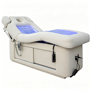 Tables <span class=keywords><strong>de</strong></span> <span class=keywords><strong>massage</strong></span> électriques chauffées à l'eau <span class=keywords><strong>de</strong></span> haute qualité, tables <span class=keywords><strong>de</strong></span> <span class=keywords><strong>massage</strong></span> spa à 2 moteurs, équipement <span class=keywords><strong>de</strong></span> salon avec éclairage LED - Product Image 5