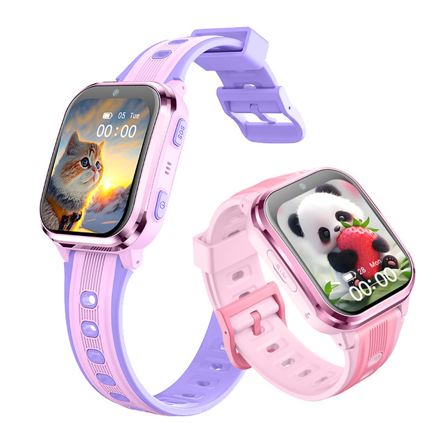 4G Kids Smart Watch - Boys Girls GPS Tracker Kid Smartwatches Phone with SIM Card Whatsapp Bluetooth Video Call SOS Alarm D58