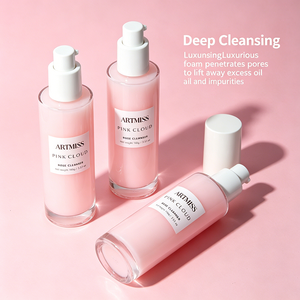 Limpiador facial espumoso de rosas con extracto de plantas, limpiador facial suave, leche limpiadora delicada para la limpieza facial diaria - Product Image 5