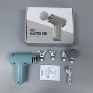 Pistolet de <span class=keywords><strong>massage</strong></span> électrique Shiatsu, 4 têtes, commande par bouton, soulagement de la douleur, machine de <span class=keywords><strong>massage</strong></span>, pistolet de fascia <span class=keywords><strong>Mimi</strong></span> pour la maison et le bureau - Product Image 5