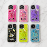 Coque de téléphone en TPU à paillettes motif papillon pour iPhone 18 17 16 15 13, et pour Moto G Power 2021 STYLUS 5G 2022 G PLAY 2023