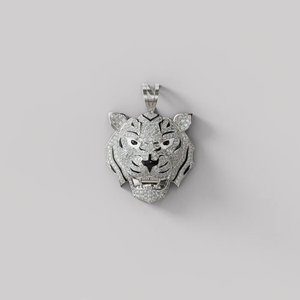 Pendentif Maharaja Glacé Impérial : Un Hommage Incrusté de Diamants à la Gloire Souveraine Éternelle, au Régalienssement de la Royauté Indienne et au Luxe Opulent - Product Image 5
