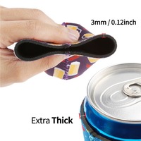 Porte-canettes isolant en néoprène pour canettes fines et hautes, pliable et portable, pour sodas, seltzer, bières, protection pour boissons pour l'été et la plage