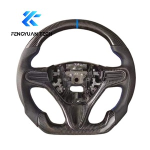 Volante da Corsa Personalizzato in Vera Fibra di Carbonio per <span class=keywords><strong>Honda</strong></span> <span class=keywords><strong>Civic</strong></span> 2007-2021 8a Generazione - Product Image 4