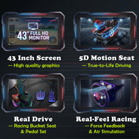 Simulateur de conduite Storm Racer 2 à monnayeur, machine d'arcade de course automobile, jeu d'arcade de course de voitures, machine de divertissement