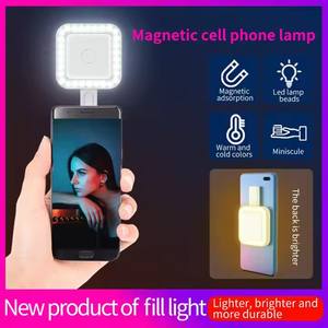 Hot Magnetic Rechargeable Bi Color Live Beauty Fill Smartphone Led Phone Selfie Clip Light Mini Ring Light <span class=keywords><strong>pour</strong></span> Selfie <span class=keywords><strong>Tel</strong></span> - Product Image 2
