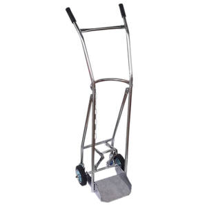 Chariot à bouteilles d'oxygène en acier inoxydable Hang Yu 40 L, chariot industriel pour bouteilles de gaz, chariot à main en acier monocouche - Product Image 1