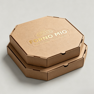 Scatola per <span class=keywords><strong>Pizza</strong></span> Personalizzata in Cartone Ondulato, Contenitori Ecologici Monouso per Consegna Fast Food - Product Image 2