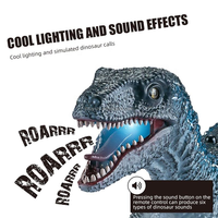 2.4G Kızılötesi Raptor Elektrikli Simülasyon Yürüyen Dinozor Oyuncak, Sesli ve Işıklı Uzaktan Kumandalı Dino Oyuncak RC Hayvan