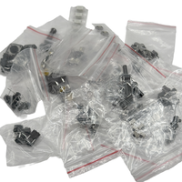 125 Buah 25 Jenis Sakelar Tombol Tekan Mikro Tact Kit Aneka Ragam SMD DIP 2*4 3*6 4*4 6*6 12*12 Sakelar Daun Mini Reset