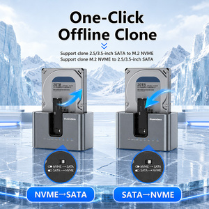 Nuovissima Stazione di Docking/Adattatore per Duplicazione SSD/HDD M.2 NVME a SATA 2.5/3.5 Pollici ad Alta Velocità con Funzione Clone - Product Image 4