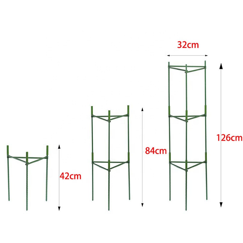 10 Supporti per Piante 25 x 40CM Supporto Perenne Semicircolare in