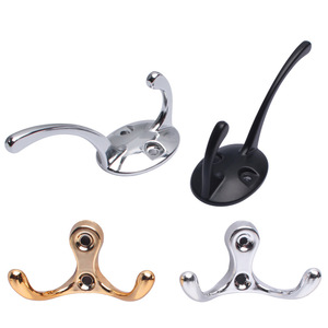 Wall Mounted Coat <b>Hooks</b> Aluminum Alloy Durable For Wardrobe Cabinet Bedroom Bathroom <b>Kitchen</b> - Product Image 1