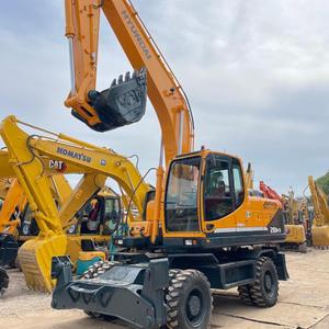 รถขุดมือสองของแท้จากเกาหลี Hyundai 210W รถขุดแบบล้อ 21 ตัน R210W Robex 210 Excavadora ยาง 210w-9 210w-9T 210-9 - Product Image 3