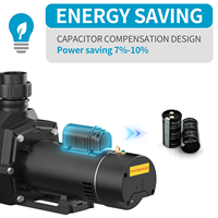 Pompe de piscine Jade 2HP à haut débit, double tension 115/230V 60Hz, homologuée DoE ETL, ultra silencieuse, 2 pouces, pour piscine creusée et spa
