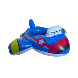 Bouée gonflable pour enfants en forme d'avion ou <span class=keywords><strong>de</strong></span> voiture, 80x85cm, flotteur <span class=keywords><strong>de</strong></span> natation dessin animé pour enfants, jouet aquatique - Product Image 2