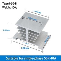 Mini relais statique (SSR) 10A 25A 40A avec dissipateur thermique, contact haute puissance et protection époxy