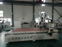 Machine de découpe et de perçage CNC intégrée multi-broches avec changeur d'outils automatique pour meubles en panneaux, norme CE ISO
