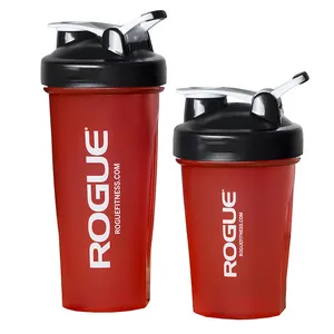 Groothandel Custom Plastic Duurzaam Gym Rood Eiwit Shaker Fles