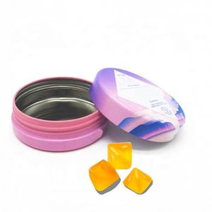 กล่องกระป๋องโลหะขนาดเล็กทรงกลมเปล่าบรรจุภัณฑ์ในกล่องเครื่องสำอางที่แว๊กซ์สบู่กระป๋องอะลูมิเนียมหลากสีกระป๋องที่มีฝาปิด CRC - Product Image 4