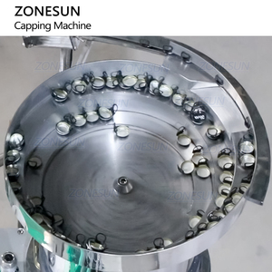 Zonesun ZS-XG440L đầu duy nhất tự động mềm uống bia chai thủy tinh kim loại vòng kéo vương miện cap Uốn Tóc bồng máy đóng nắp - Product Image 4