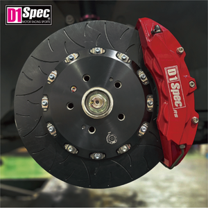 Kit de pinzas de freno de 6 pistones Spoon Racing de 36 mm perforadas en rojo oscuro para sedanes japoneses Honda Accord con ajuste avanzado - Product Image 3