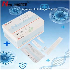 Kit de test rapide d'antigène de la grippe A+B à haute précision, vente chaude, ISO 13485, pour la gorge/le nez/l'aspiration - Product Image 1