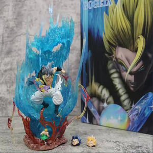 Nuevo LS Wugita Draguns Balls PVC Gogeta Anime figura luz 29cm Super Saiyan Manual decoración modelo luminiscente Anime figura - Product Image 2