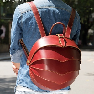 Genuine <b>Leather</b> Women <b>Backpack</b> <b>Large</b> Capacity Bag Crazy Horse <b>Leather</b> Beetle-shaped <b>Backpack</b> Special Designed Bag for Men - Product Image 5