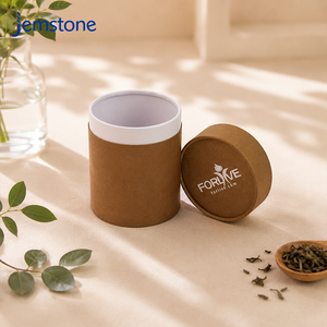 Boîte d'emballage cylindrique en carton rigide recyclable avec logo personnalisé de luxe, pour café, épices, thé, tube en papier - Product Image 3